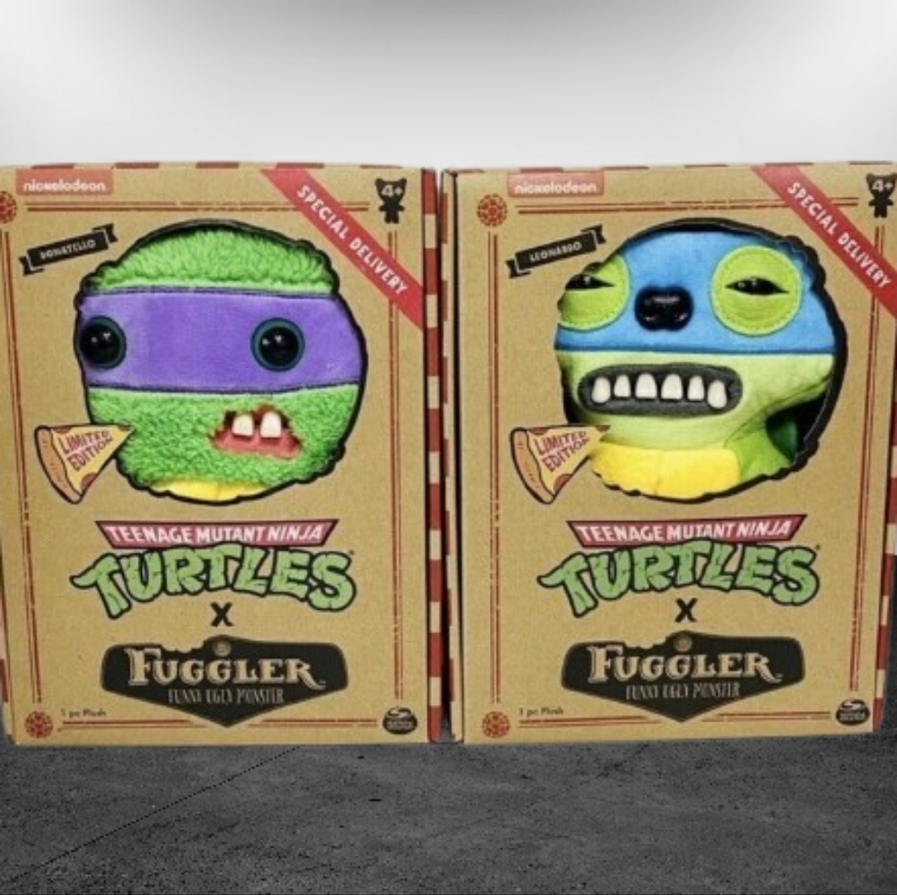 Fuggler TMNT Teenage Mutant Ninja Turtles Donatello & Leonardo Plush Fig…